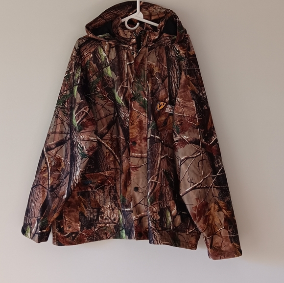Realtree Scent Shield Camo Rain Blocker Coat Hooded Scent Blocker Hunting 2XL - Picture 16 of 16
